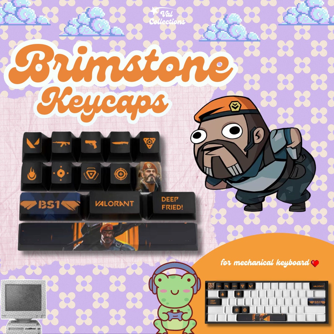 Brimstone Valorant agent keycaps