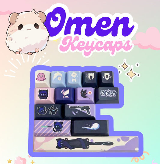 cute Kawaii omen valorant keycaps