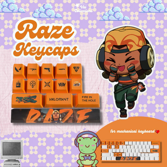 Raze Valorant agent keycaps