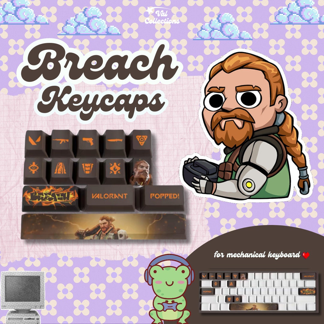 Breach Valorant agent keycaps