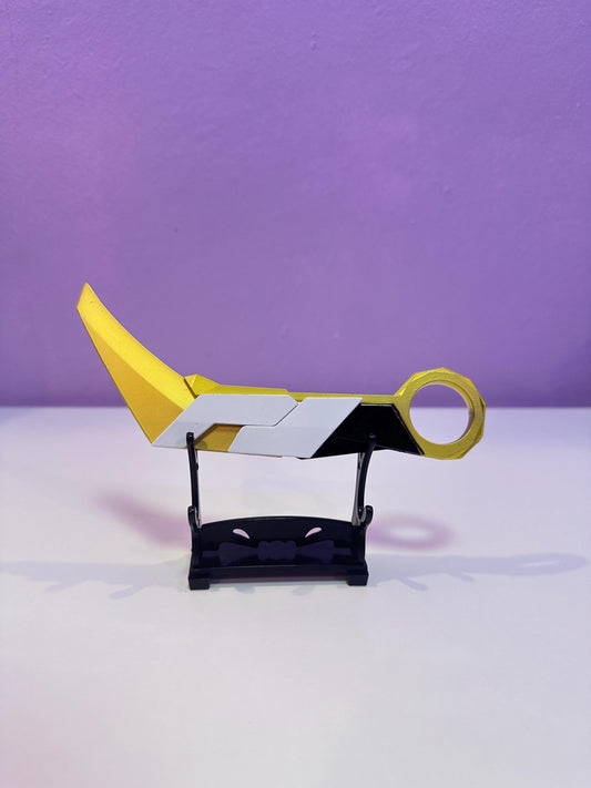 Valorant Prime karambit 2.0 toy blunt valo collections 3d printed alloy FREE STAND