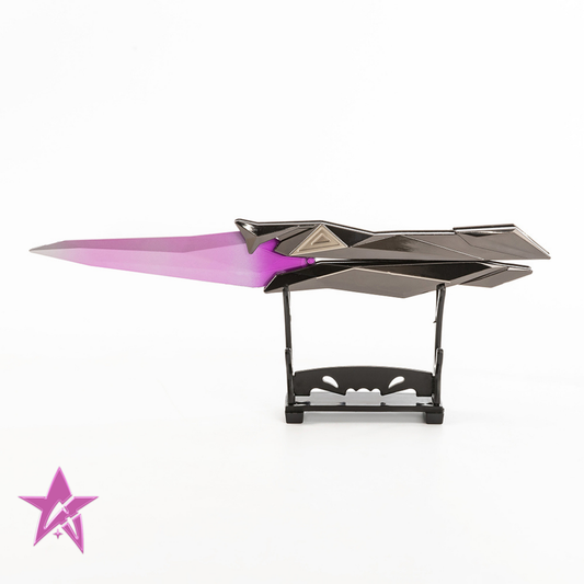 Singularity butterfly knife | Valorant inspired knife - purple 27cm - valorant toy